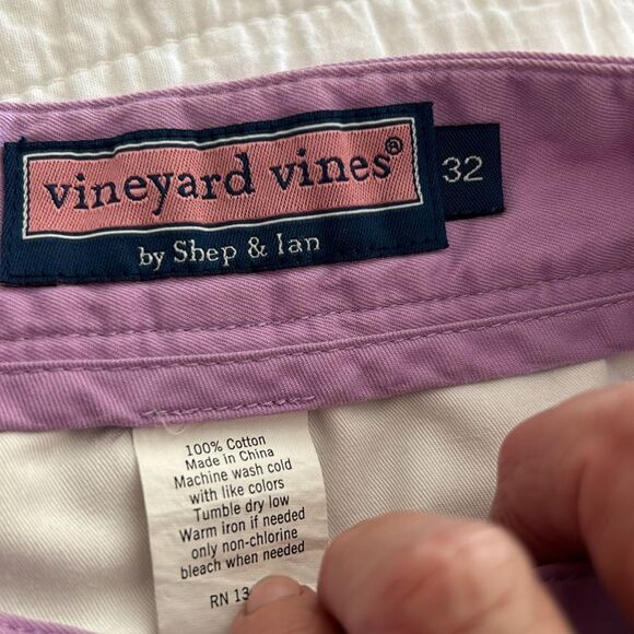 Vineyard Vines Mens Shorts Size 32 Club Short Light Purple - Picture 3 of 5